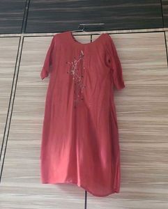 Pretty Pastel peach kurti
