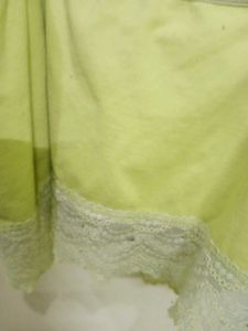 Light Yellow Camisole with Lace Trim