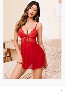 Red Lace Babydoll Lingerie