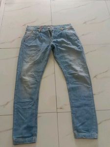 Light Wash Denim Jeans Size-32