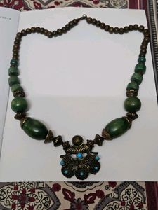 Wooden and metal Kashmiri Necklace