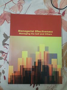 Managerial Effectiveness Book