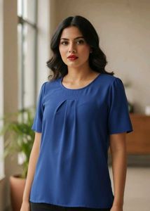 Elegant Blue Casual Top by Motherhood