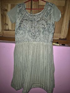 Embroidered Grey sharara