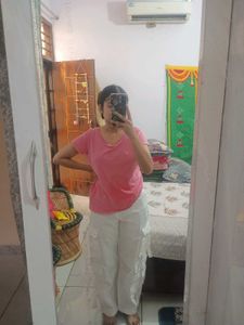 White Cargo Pants