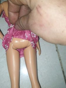 Barbie Doll with Pink Floral Dress