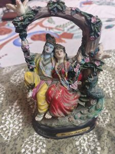 Radha Krishna Idol on Swing