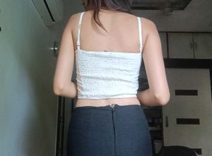 white broderie top
