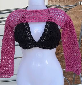 Crochet   Mesh Sleeves