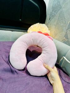 Cute Pink Travel Neck Pillow