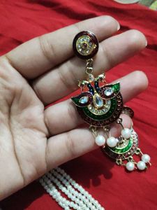 Exquisite Peacock Design Necklace Set