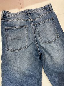 H&amp;M wide high waist jeans