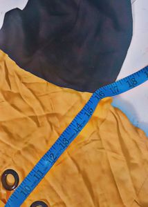 yellow frock &amp; black inner