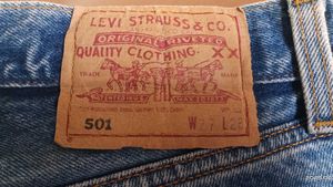 Levis 501vintage Blue Denim Jeans