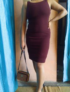 ❤️🌸Burgundy Bodycon Mini Dress❤️🌸