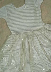 Sequins work elegant frock
