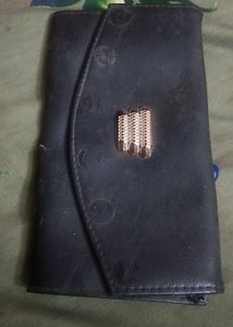 Stylish Black Wallet with Embellishment
