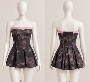 Strapless Pleated Mini Dress