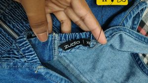 Zudio Denim Corset Crop Top