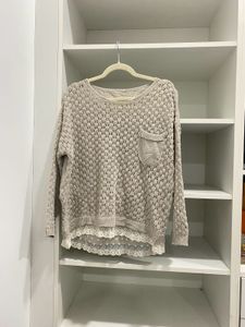 Women Crochet Knit Sweater