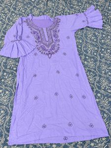 💜Lavender Embroidered suit Set 💜
