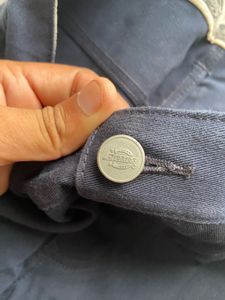 Men's Dark Blue Straight Fit Chinos