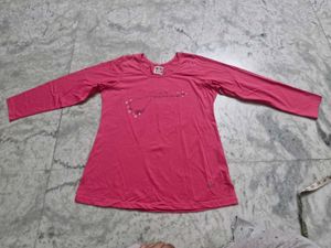 Pink Long Sleeve Top
