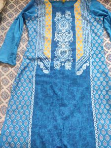 Blue Colour Kurta L Size