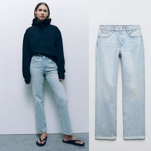 Zara Light Wash Denim Jeans