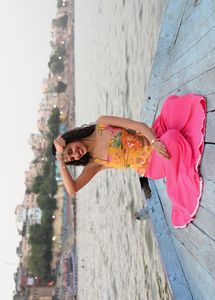 Bohemian Pink Palazzo Pants with Floral Top