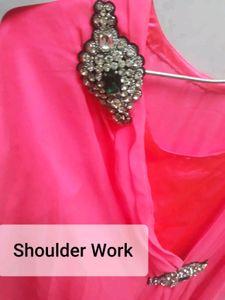 Elegant Pink Kaftan Dress
