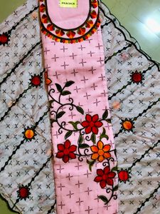 Embroidery And Sequin Work Suit