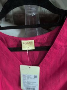 Anayna Women Pink Kurta L size