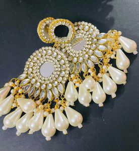 Woman Fancy Party Wear Havey Long Size Earrings