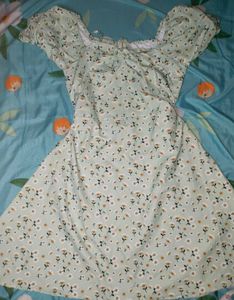Cute Sage Green Floral Dress
