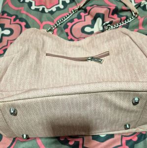 Stylish Pink Textured Tote Bag 🩷
