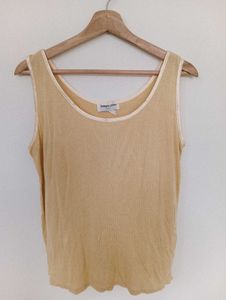 Soft Yellow Sleeveless Tank Top