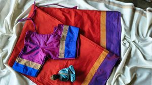 Vibrant Silk Saree with Blouse
