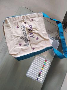 hand painted Tote Bag