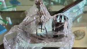 Unique Metal Figurine Decor