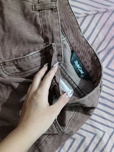 Distressed Taupe Jeans
