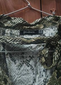 Stylish Snake Print Blouse