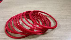 12 Piece Bangles Set Red Colour