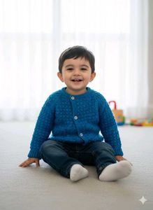 Happy 🕐 Hr. OFFER Adorable Blue Knitted