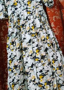 Beautiful Floral Print Maxi Dress