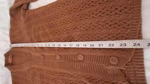 Brown Knit Cardigan