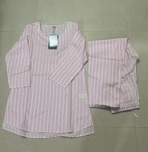 Prakriti brand Pink Printed cord set