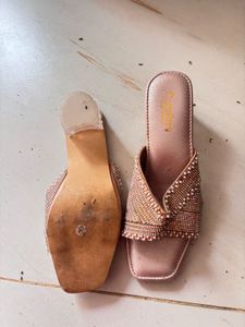 Sparkling Embellished Heeled Sandals