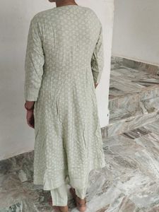Elegant Light Green Kurta Set with Dupatta