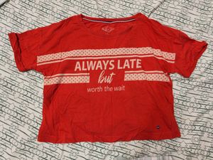 Combo Red and pink Graphic T-Shirt